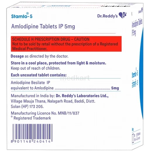 stamlo 5mg tablet 30's